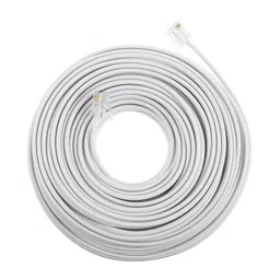 heallily Telephone Extension Cord Cable RJ11 Wire for Phone Modem Fax Machine image 1