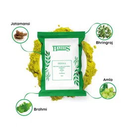 HABIBS COSMETICS Natural Henna Mehndi Powder Enriched With Bhringraj, Amla, Brahmi,Jatamansi For Natural Hair Coloring 100Gm Pack Of 4 image 4