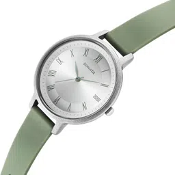 sonata Polyurethane Silver Dial Analog Watch for Women-87049PP11W image 2