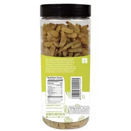 wonderland foods (device) Wonderland Foods 500g Plain Green Raisin (Kishmish) Dried Grapes Jar | Healthy Nutritious & Delicious | Rich in Iron & Vitamin B | Healthy Sweet Treats image 2