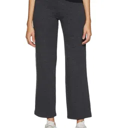 marks & spencer Womens Solid High Rise Straight Fit Jogger image 1
