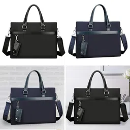 club bollywood Men Briefcase Business Practical Shoulder Bag for Travel Birthday Gift Daily Black image 4