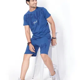 weet Cotton T-Shirt and Shorts Set for Men,Night Wear for Men,Men's Pyjama Set 119 image 3