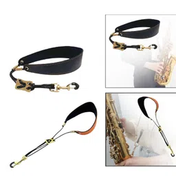 ATORSE Saxophone Neck Strap Professional Soft Saxophone Strap For Soprano Tenor Sax Black|Musical Instruments & Gear|Wind & Woodwind|Parts & Accessories|Straps image 3