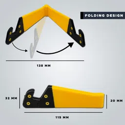 PHONE ANTICS Foldable V-Shaped Mobile Stand – Pack of 2 | Heavy Duty, Travel-Friendly, Flexible Angles | Hands-Free Phone Holder for Movies, Video Calls, Navigation & More (Purple) image 4