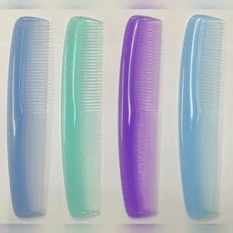 Maple Detangling Premium Dressing Hair Comb for Men,Women Combo Transparent (Multicolour), Pack of 4 image 1