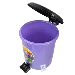 kuber industries Heart Home 2 Pieces Table Top Desk Garbage Dustbin Trash for Office Home Work Place, 2 LTR(Pink & Purple)-HEART10355 image 4