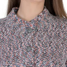 lady willington Women's Wool Round Neck Cardigan image 4