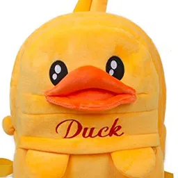 dzert Kids School Bag Soft Plush Backpacks Cartoon/Boy/Girl/Baby/ (2-5 Years) (Duck & Hi Girl) image 2
