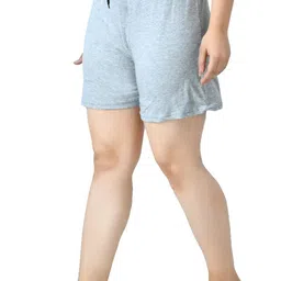 indi weaves IndiWeaves Women's Cotton Solid Regular Shorts [Pack of 3] image 5