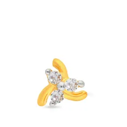 malabar gold & diamonds Yellow Gold Nose Pin for Women 22 k | 22k BIS Hallmark (916) Nose Stud for Women and Girls with Piercing image 2