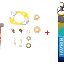 NIKAVI CBH06 Carbon Brush with Holder Compatible for Bajaj Pulsar 180&150 + NKVKC image 3