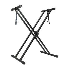 Kadence Keyboard stand Heavy-Duty NK64 , Double-X, PRE-ASSEMBLED, Infinitely Adjustable Piano Keyboard Stand with Locking Straps, Black (NK64-3kg, Pre-Assembled) image 1