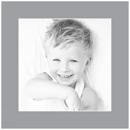 arttoframes 9x9 Silver/Silver Custom Mat for Picture Frame with 5x5 Opening Size (Mat Only, Frame NOT Included) - 8 Pack image 2