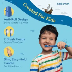 Caresmith Spark Junior Electric Sonic Toothbrush for Kids Ocean Edition | Cute Aquatic Animal Stickers for Designing your Power Toothbrush | 17000 Low Amplitude Strokes/Min Kids Sonic Toothbrush with 2 Ultra Soft Brush Heads image 2