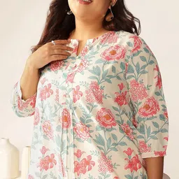 janasya Women's Floral Regular Tunic image 2