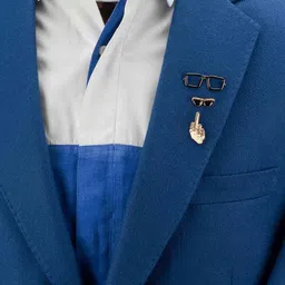 knighthood Set of 3 Metal Lapel Pins/Brooch for Mens Suit (Multicolor) KN-2018-CMB-108 image 2