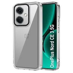 amazon basics Back Case Cover for OnePlus Nord CE 3 5G (TPU + PC_Transparent) image 1