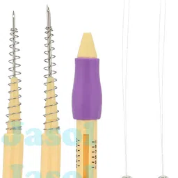 jasol Punch Needle Embroidery Set with 3 Sizes Needle Pen Kit, Thread Cutter Cap Tool for DIY Craft, Sewing, Knitting, Embroidery Needle Punch Pink image 4