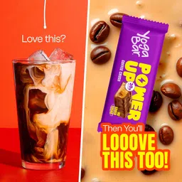 Yogabar Power Up 20g Protein Bar (5 x Choco Peanut Butter Bars, 5 x Coffee Rush Bars) | No Added Sugar Protein Bars | Premium High Protein Blend - Whey Protein Concentrate, Isolate, Peanuts & Soy | Healthy Protein Snacks image 2