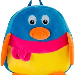 blue tree Kids School Bag Soft Plush Backpack Cartoon Bags Mini Travel Bag for for Girls Boys Toddler Baby Hello Kitty & Penguin image 3