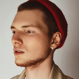 jstyle Stainless Steel Unique Small Hoop Earrings for Men Silver image 4