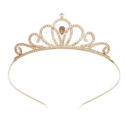 vogue hair accessories Wedding Party Fancy Bridal Princess Head Crown Metal Hairband for Girls image 1