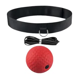 atorse ATORSE™ Boxing Reflex Ball Headband Punch Practice Boxing Ball React Balls Red image 1