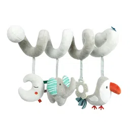 Baby Crib Hanging Rattle Cartoon Spiral Stroller Toy for Newborn Unique Gift Elephant Bird image 1