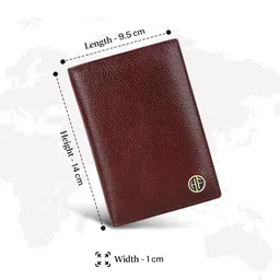 hammonds flycatcher Genuine Leather Passport Cover for Men, Passport Cover for Women, RFID Passport Holder for Men Travel Accessories for Men, Passport Bag for Men, 3 ATM Card Slots - Brown image 5