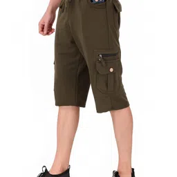 uzarus Men's Cargo Capri Shorts with 9 Pockets image 1