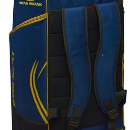 S.S Cricket Kit Wheeled Duffle Bag, Large Capacity, Navy Blue and Gold image 4