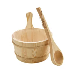 Enakshi® 4L Wooden Sauna Bucket and Ladle SPA Steaming Bathroom Tool for Bath Sauna|Home & Garden | Yard, Garden & Outdoor Living | Pools & Spas | Saunas image 5