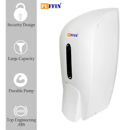 E-ware By Puffin 500ml Easytouch Manual Soap,Gel,Lotion,Shawer Gel Dispenser - White image 3