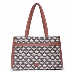 zouk Women's Jute Handcrafted Vegan Leather Statement Office Shoulder Bag image 1