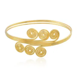 memoir Brass Goldplated Single Arm Free size Traditional Armlet Women Bajubandh (AMGS6010) image 2