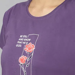 dzzo Cotton Night Suit for Women & Girls with Designed Top & Printed Pyjama Set Half Sleeves | Soft and Stretchy Lightweight Nightwear for Summer | Stylish image 5