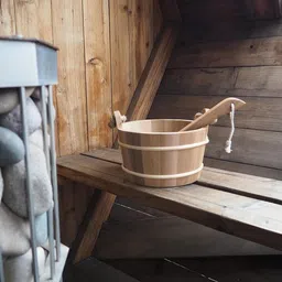 home sauna experience HSE Cedar Sauna Bucket & Ladle (4L, Red Cedar) image 2