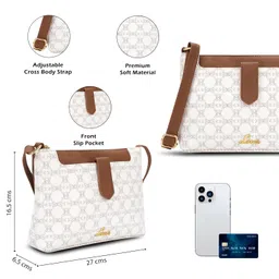 lavie Women's Mono Keiko 2c Top Zip Cross Body Sling Bag | Ladies Purse Handbag | Gift for Women image 3