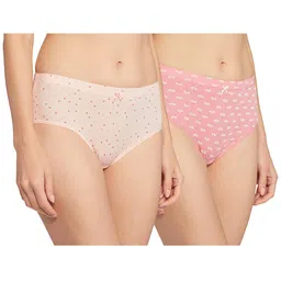 van heusen Women's Cotton Comfort Fit Printed Anti-Bacterial Hipster (Pack of 2) (Colors and Prints May Vary) image 1