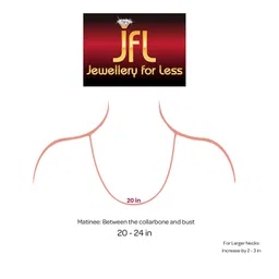 jfl Jewellery for Less Gold Plated Necklace & Earrings Set for Women image 5