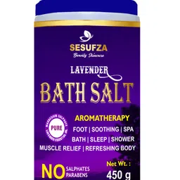 SESUFZA Epsom Bath Salt For Muscle Relief, Relieves Aches, Bath, Foot & Refreshing Body (450 g) image 1