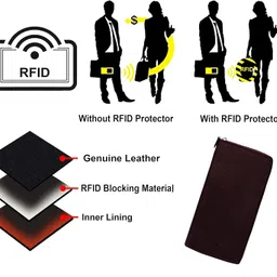 abys RFID Protected Coffee Leather Passport Holder for Men and Women (5117AB1) image 3