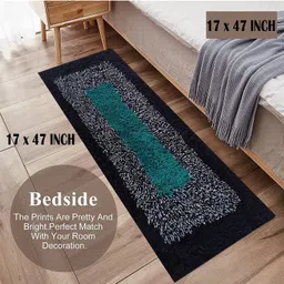 own shop Cotton Kitchen Mat | Floor Door Mat| Anti-Slip, Soft,Washable, Printed, Designer, For Floor, Kitchen, Room (16X24 & 17X47 Inchs,) Blue, Rectangular) image 4