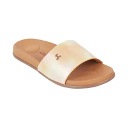 mochi Women Synthetic Leather Comfort Slider image 2