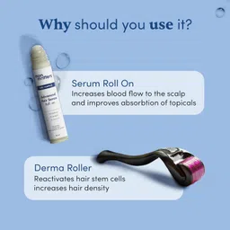 Man Matters Advanced Beard&Hair Serum Roll On 25Ml With Derma Roller 0.5 Mm|Redensyl,Anagain,Aminexil&Rosemary|Reactivates Hair Cells,Improves Beard&Hair Density&Promotes Thicker Growth, 50 Grams image 3