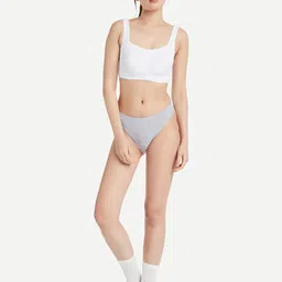 amazon brand - symbol Blend Brief Classic Solid Hipster Antibacterial Cotton Stretch | Underwear | Panties for Women Daily Use | Concealed Waistband |Combo Pack (Set of 3) image 4