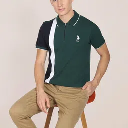 u.s. polo assn. Men's Solid Slim Fit T-Shirt image 2