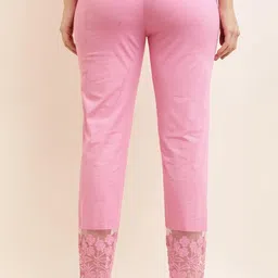 Adeline Creation Women's Trousers with Lace Detailing, Slim Fit image 2