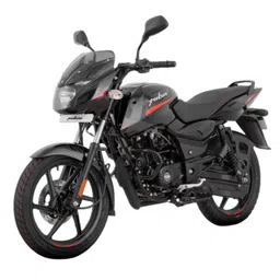 Bajaj DH65 Pulsar 125 Neon Disc Motorcycle/Motorbike - Ebony Black Solar Red Decals - Ex-Showroom image 4